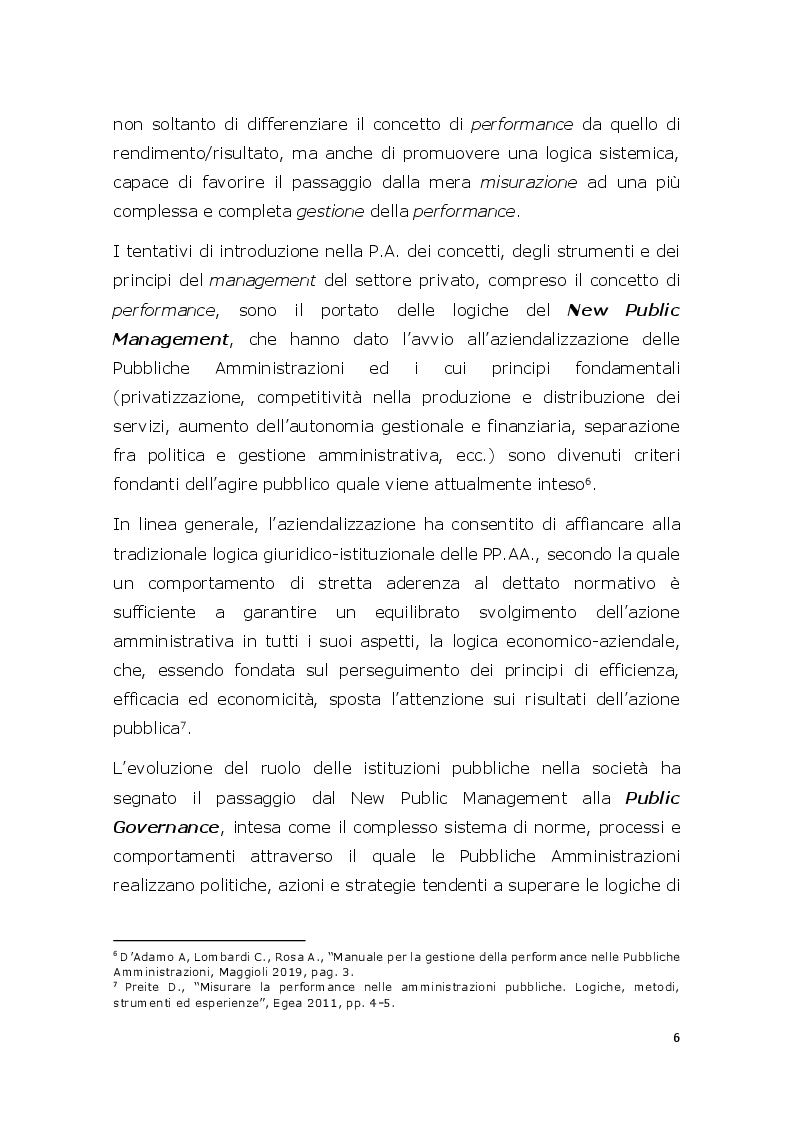 Anteprima della tesi: Il sistema di misurazione e valutazione delle performance con particolare riferimento all’Azienda Ospedaliero-Universitaria Sant’Andrea, Pagina 4