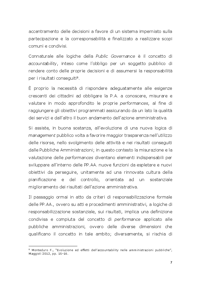 Anteprima della tesi: Il sistema di misurazione e valutazione delle performance con particolare riferimento all’Azienda Ospedaliero-Universitaria Sant’Andrea, Pagina 5