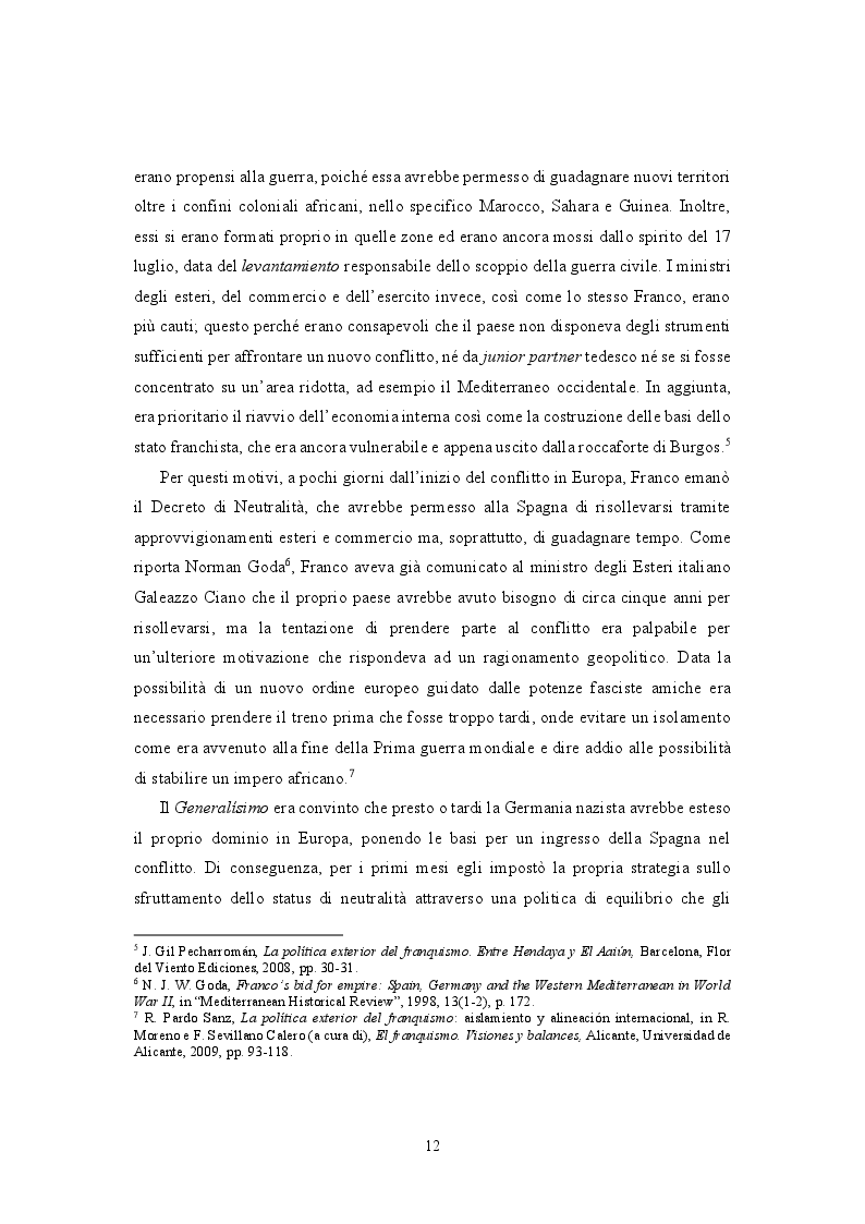 Anteprima della tesi: La Spagna ed il Mediterraneo: da politica nazionale a politica europea, Pagina 9