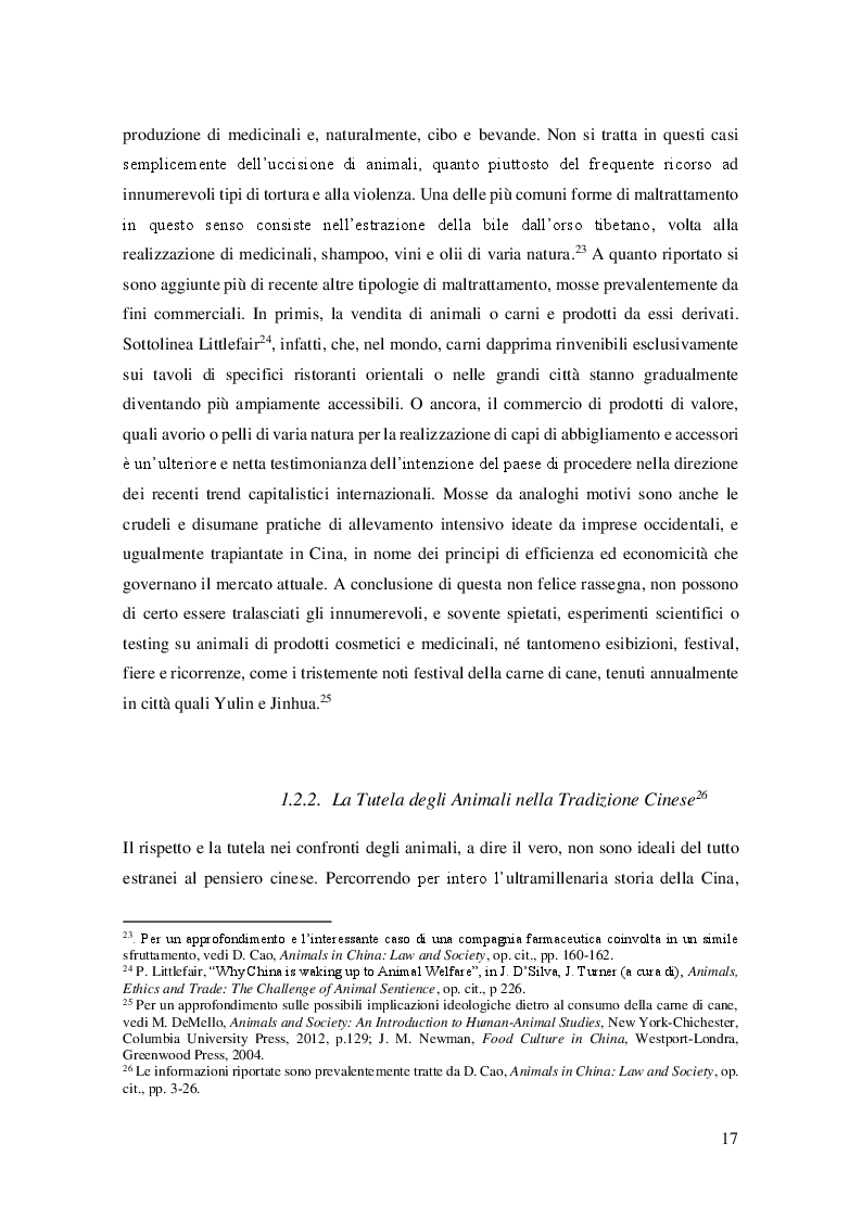 Anteprima della tesi: Il Diritto Animale nel Sistema Giuridico Cinese: Case Study con Traduzione, Pagina 4