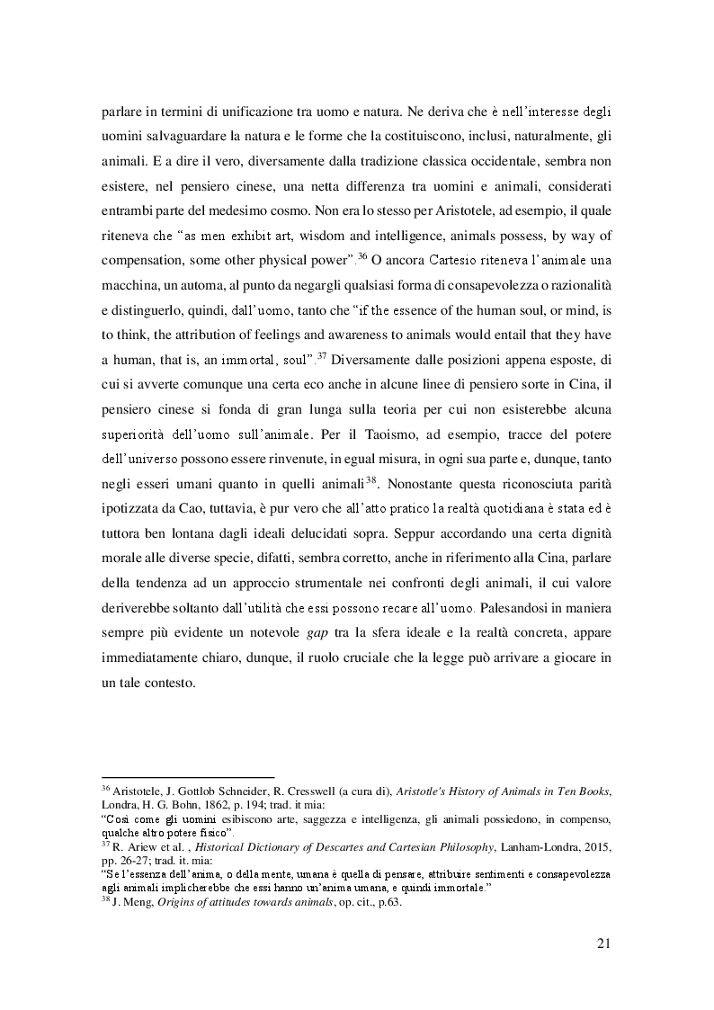 Anteprima della tesi: Il Diritto Animale nel Sistema Giuridico Cinese: Case Study con Traduzione, Pagina 8