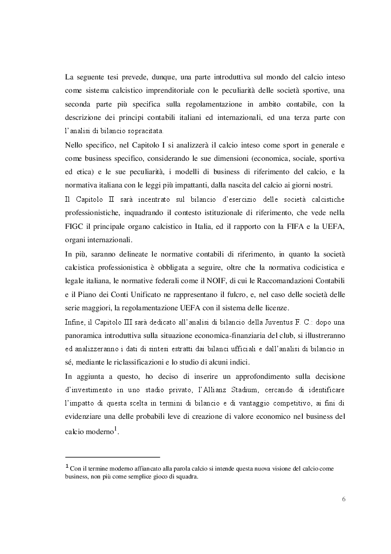 Anteprima della tesi: Il valore economico del calcio moderno: analisi di bilancio e scelte di investimento nel caso Juventus F. C., Pagina 3