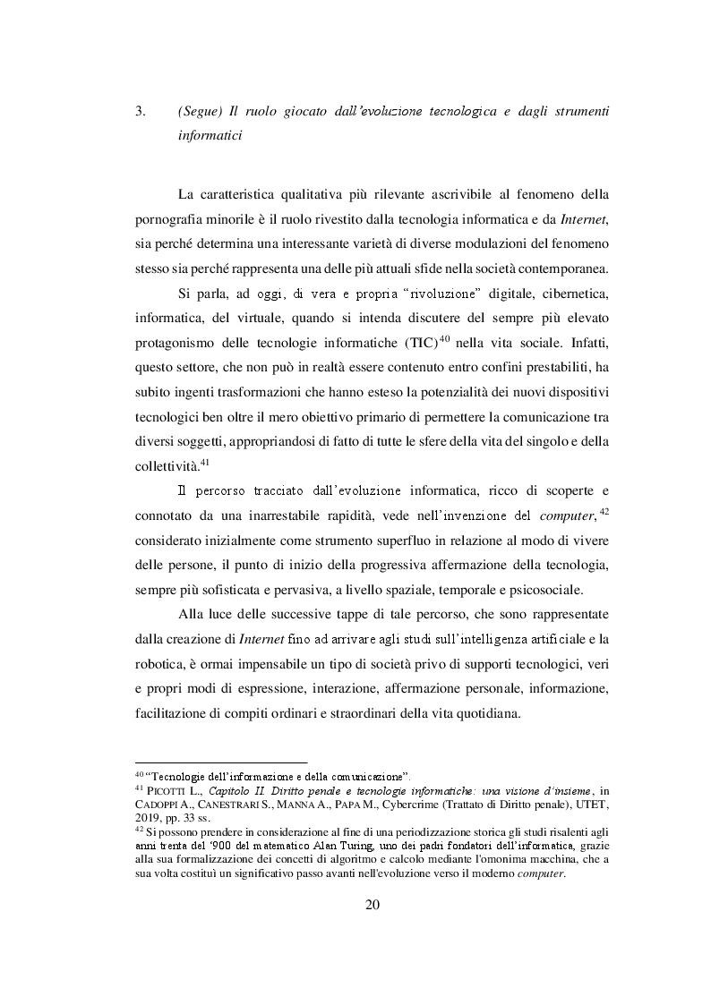 Estratto dalla tesi: I delitti di pornografia minorile: tra esigenze di tutela e principi di garanzia