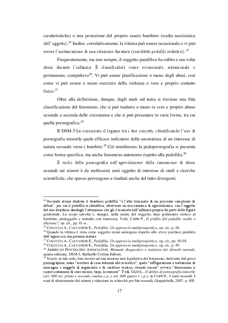 Anteprima della tesi: I delitti di pornografia minorile: tra esigenze di tutela e principi di garanzia, Pagina 13