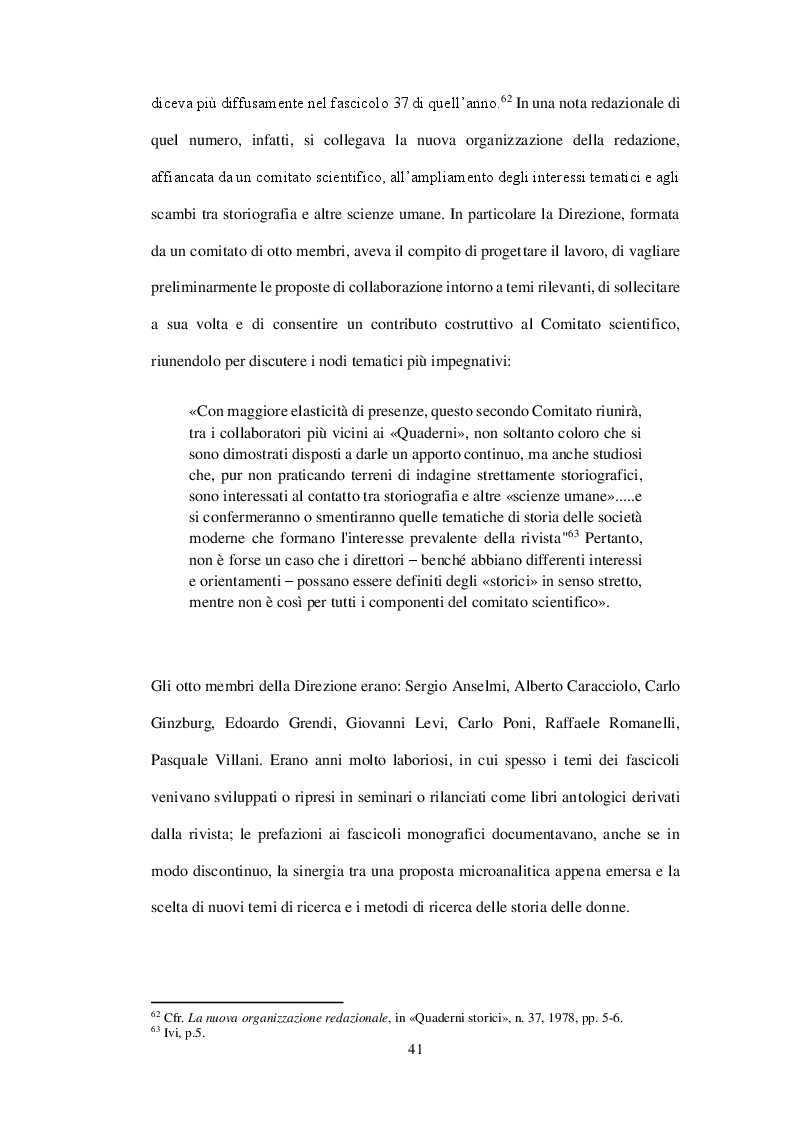 Anteprima della tesi: La storia delle donne e di genere nella rivista «Quaderni storici» (1979 – 2014), Pagina 5