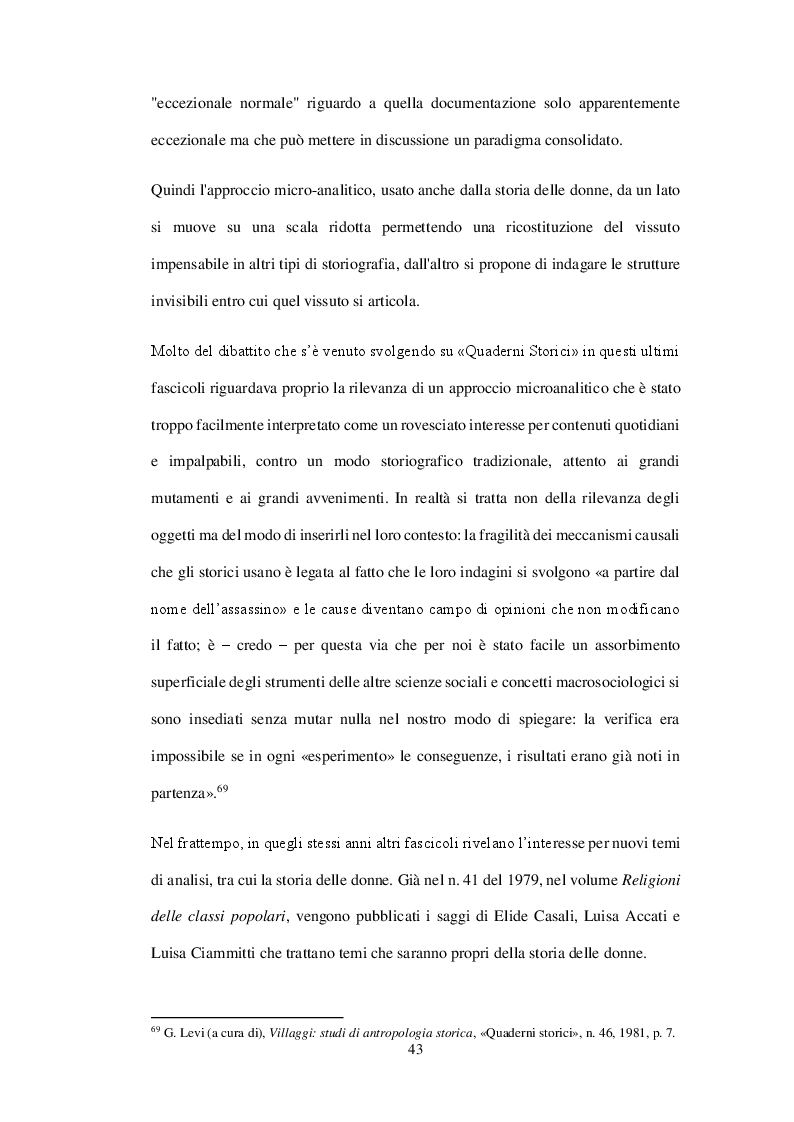 Anteprima della tesi: La storia delle donne e di genere nella rivista «Quaderni storici» (1979 – 2014), Pagina 7