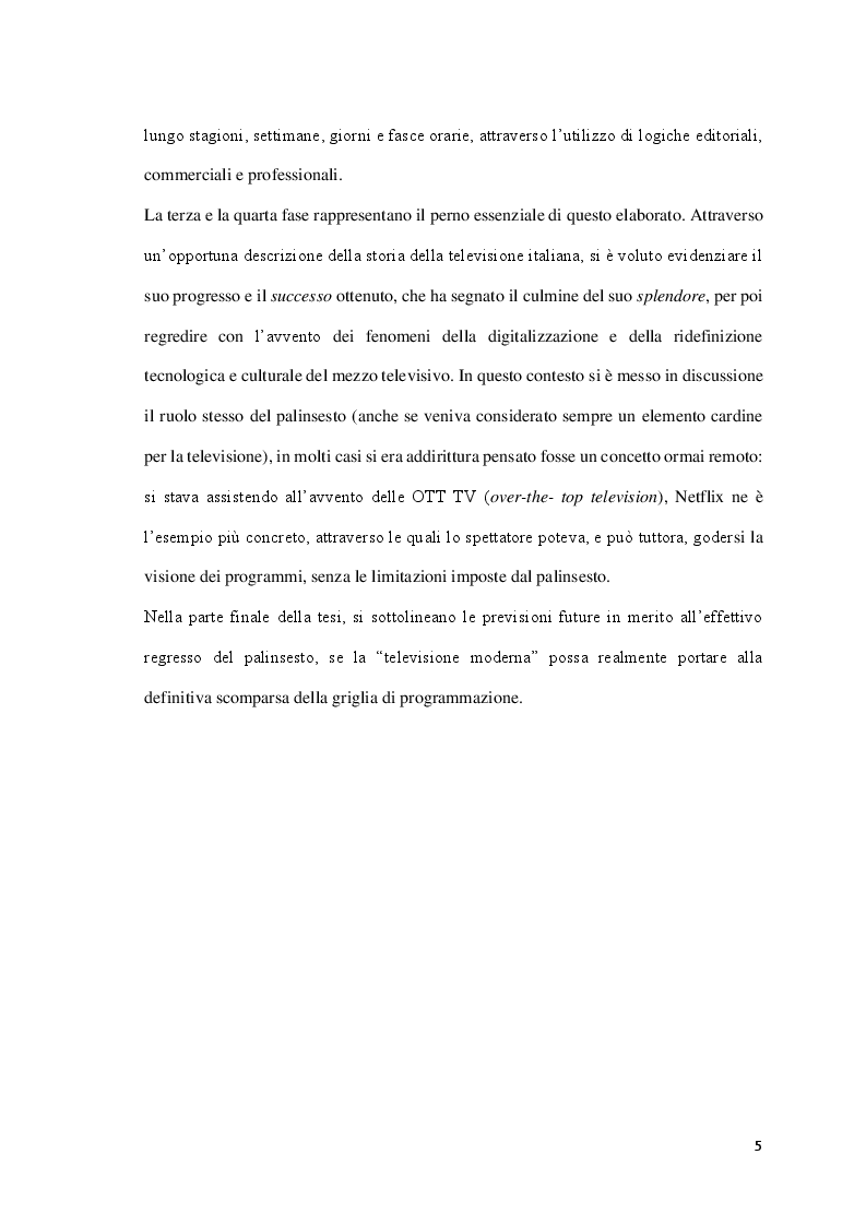 Anteprima della tesi: Splendore e declino del palinsesto, Pagina 3