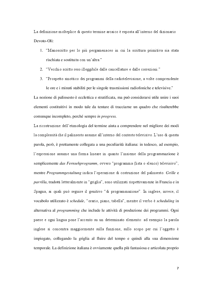 Anteprima della tesi: Splendore e declino del palinsesto, Pagina 5