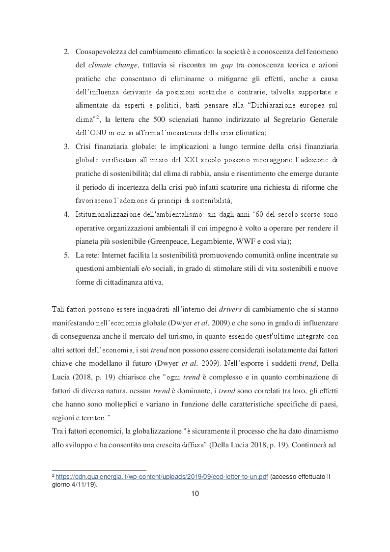 Anteprima della tesi: Decisioni sull'adozione di pratiche sostenibili in un contesto turistico: pilot test sulle strutture alberghiere del sud Sardegna, Pagina 6
