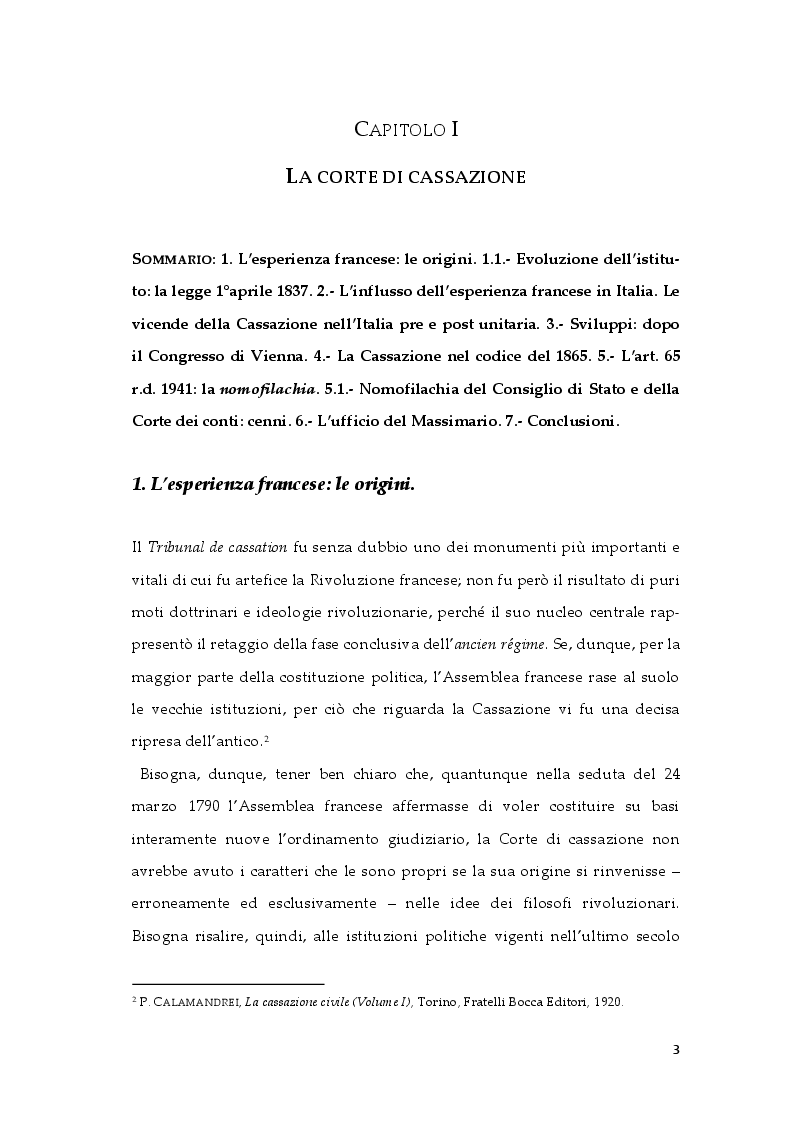 Anteprima della tesi: Profili costituzionali della nomofilachia, Pagina 4
