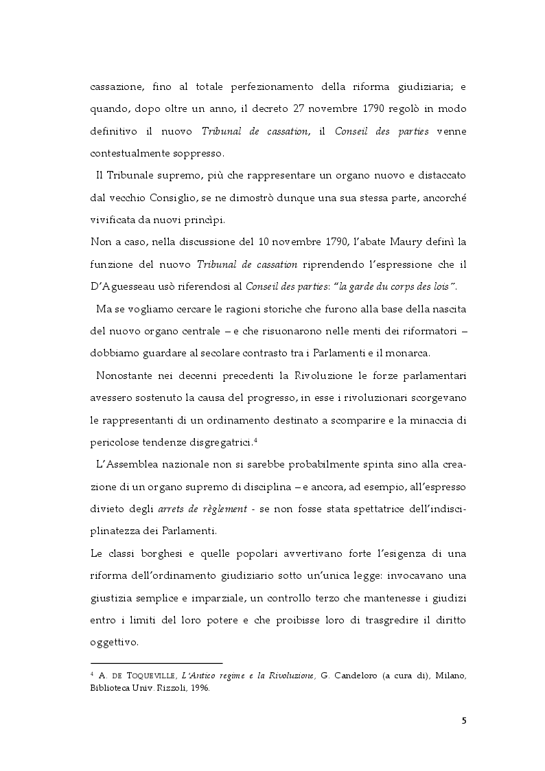 Anteprima della tesi: Profili costituzionali della nomofilachia, Pagina 6