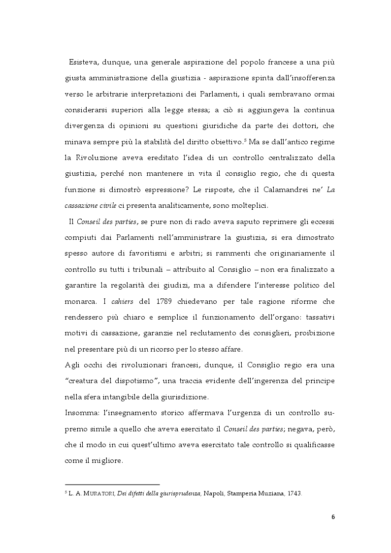 Anteprima della tesi: Profili costituzionali della nomofilachia, Pagina 7