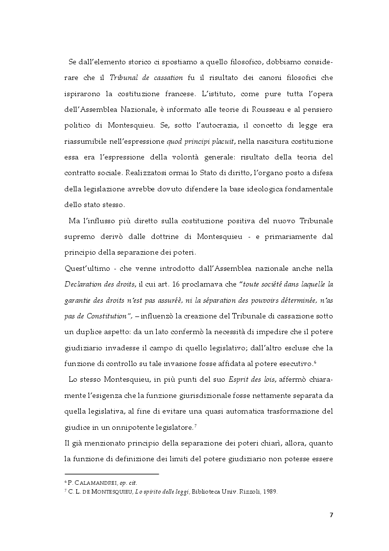 Anteprima della tesi: Profili costituzionali della nomofilachia, Pagina 8