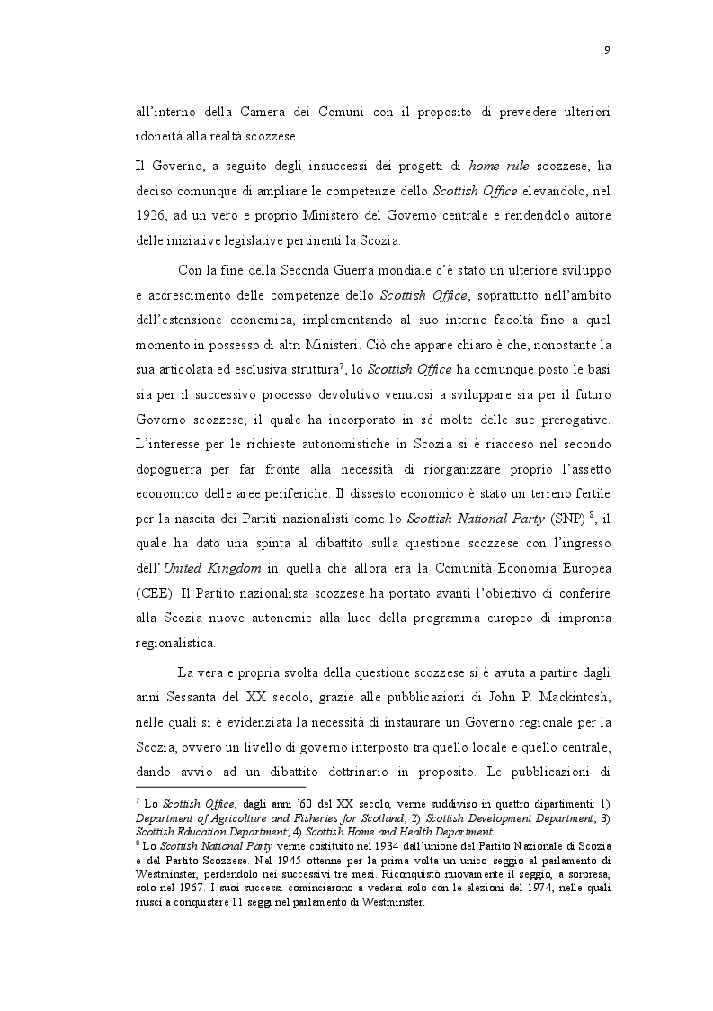 Anteprima della tesi: La Scozia alla luce del procedimento Brexit, Pagina 7
