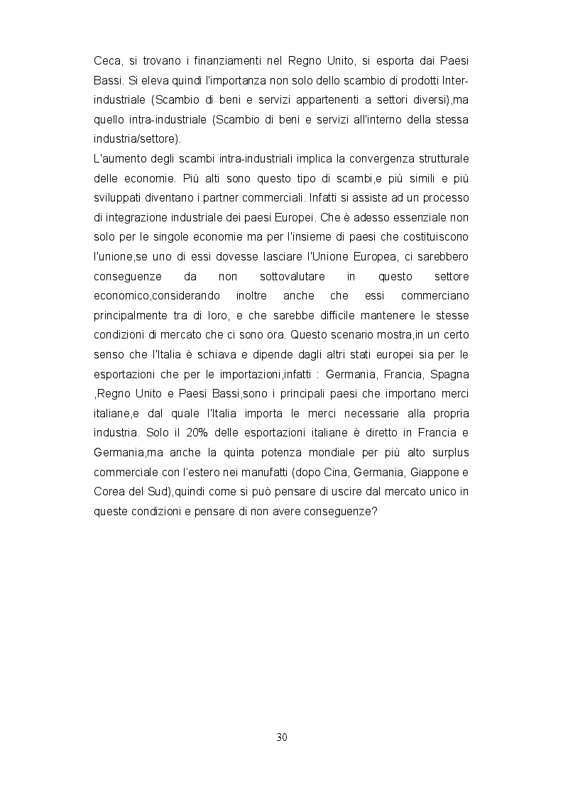 Estratto dalla tesi: L'Euro e l'Italia: Vantaggi e rischi