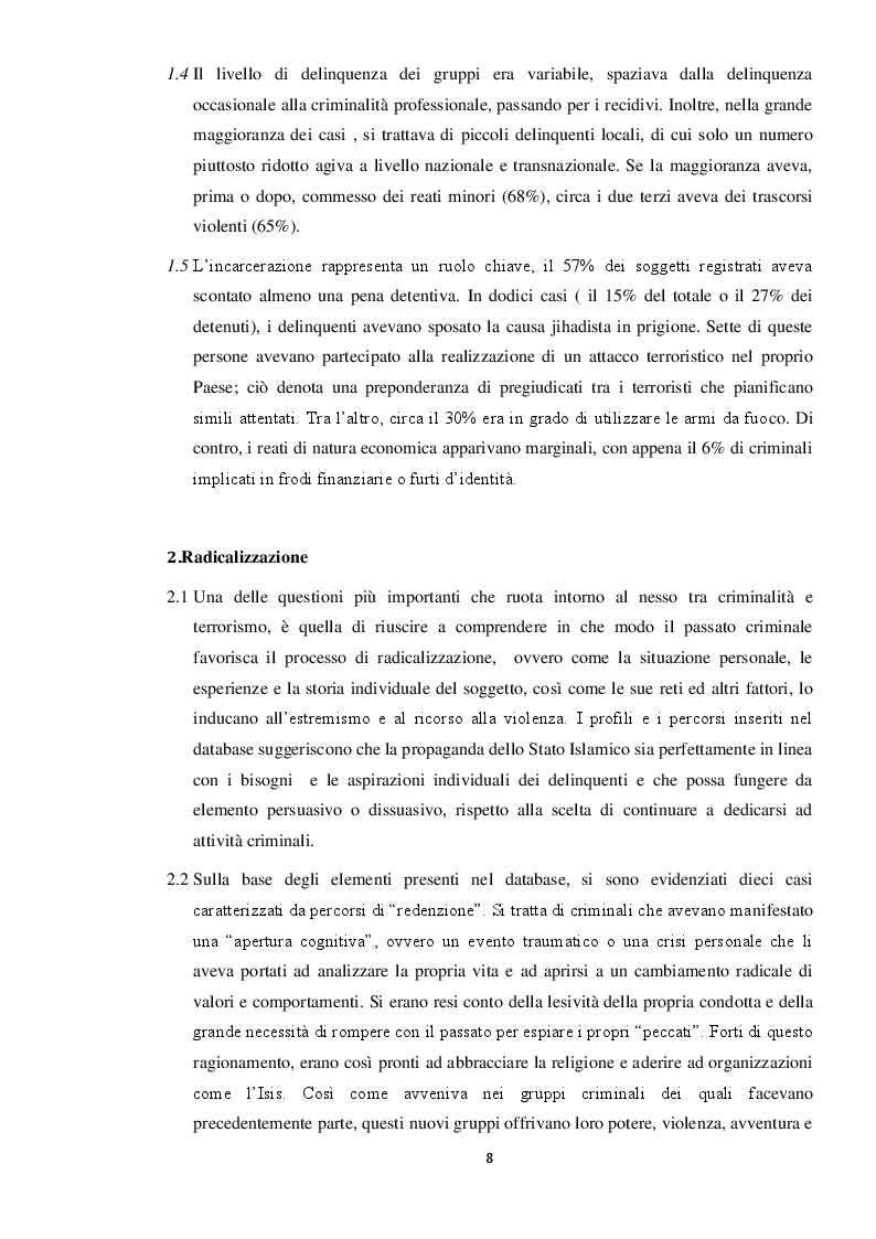 Estratto dalla tesi: Isis e terrorismo jihadista in Europa, analogie con il modello operativo del crimine organizzato di matrice camorrista: un parallelismo interpretativo