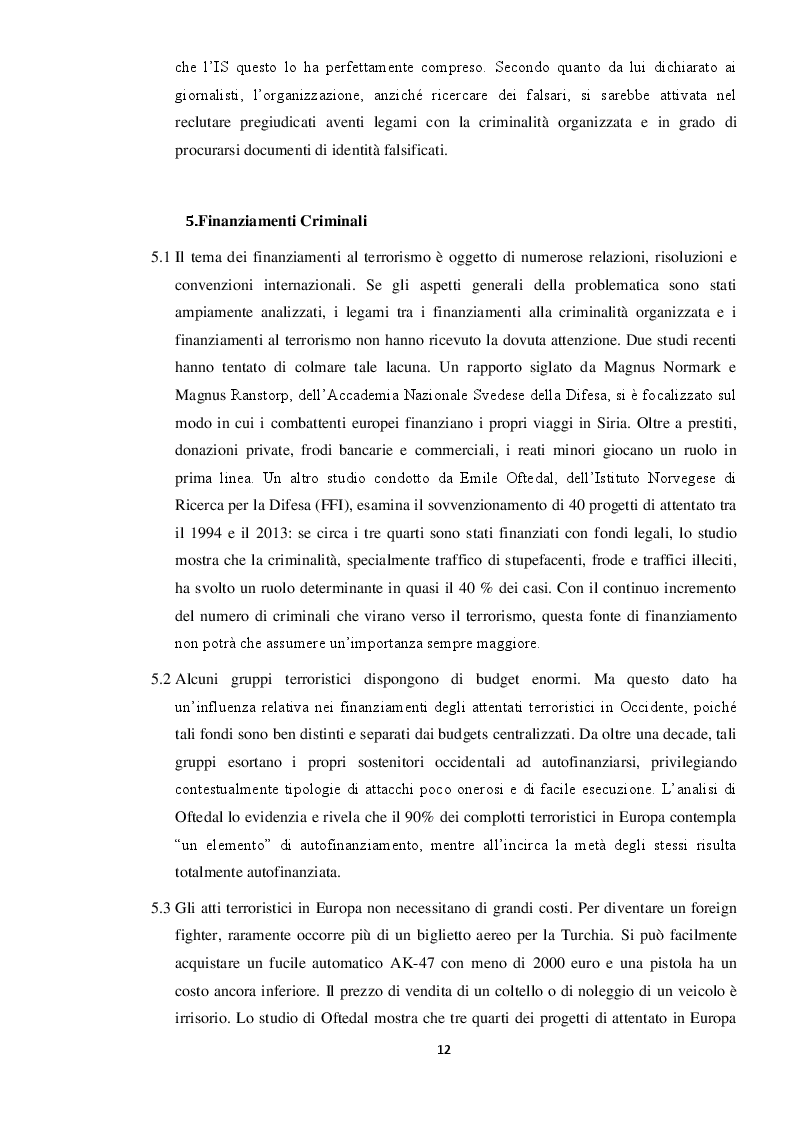 Anteprima della tesi: Isis e terrorismo jihadista in Europa, analogie con il modello operativo del crimine organizzato di matrice camorrista: un parallelismo interpretativo, Pagina 9