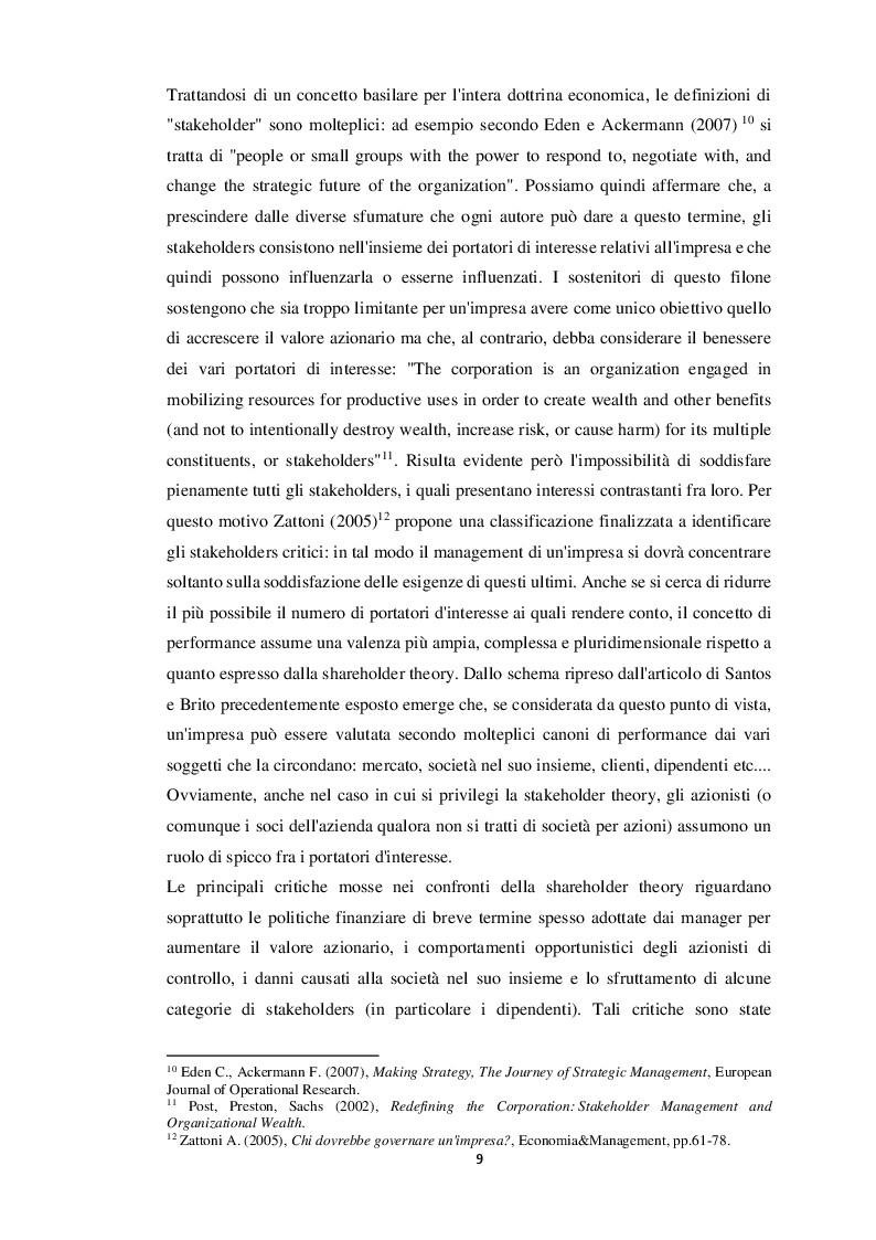 Anteprima della tesi: I drivers della performance d’impresa: un’analisi sui “campioni” toscani, Pagina 10