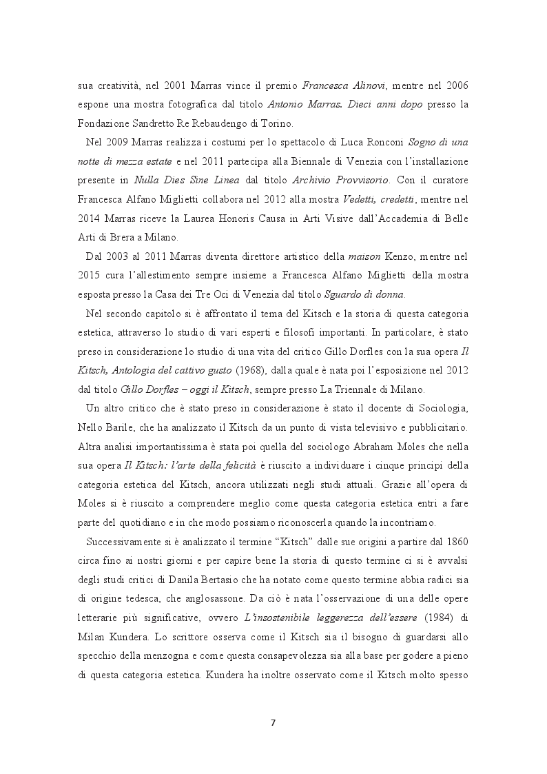 Anteprima della tesi: Antonio Marras: un viaggio tra Kitsch e Voyeurismo, Pagina 4