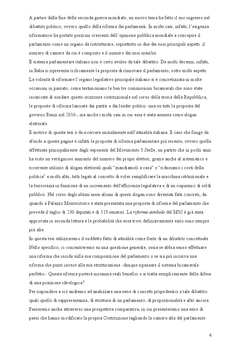 Anteprima della tesi: La riduzione del numero dei parlamentari in Italia, Pagina 3