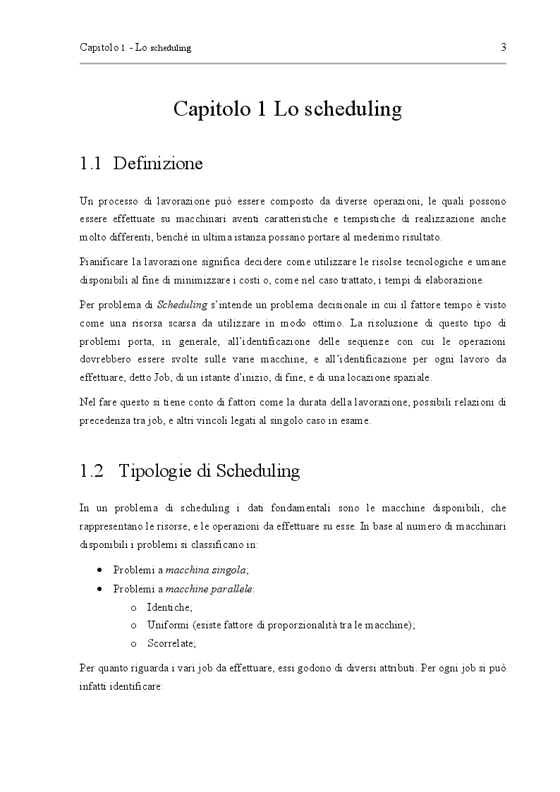 Anteprima della tesi: Problemi di scheduling di campioni biologici su macchine parallele, Pagina 3
