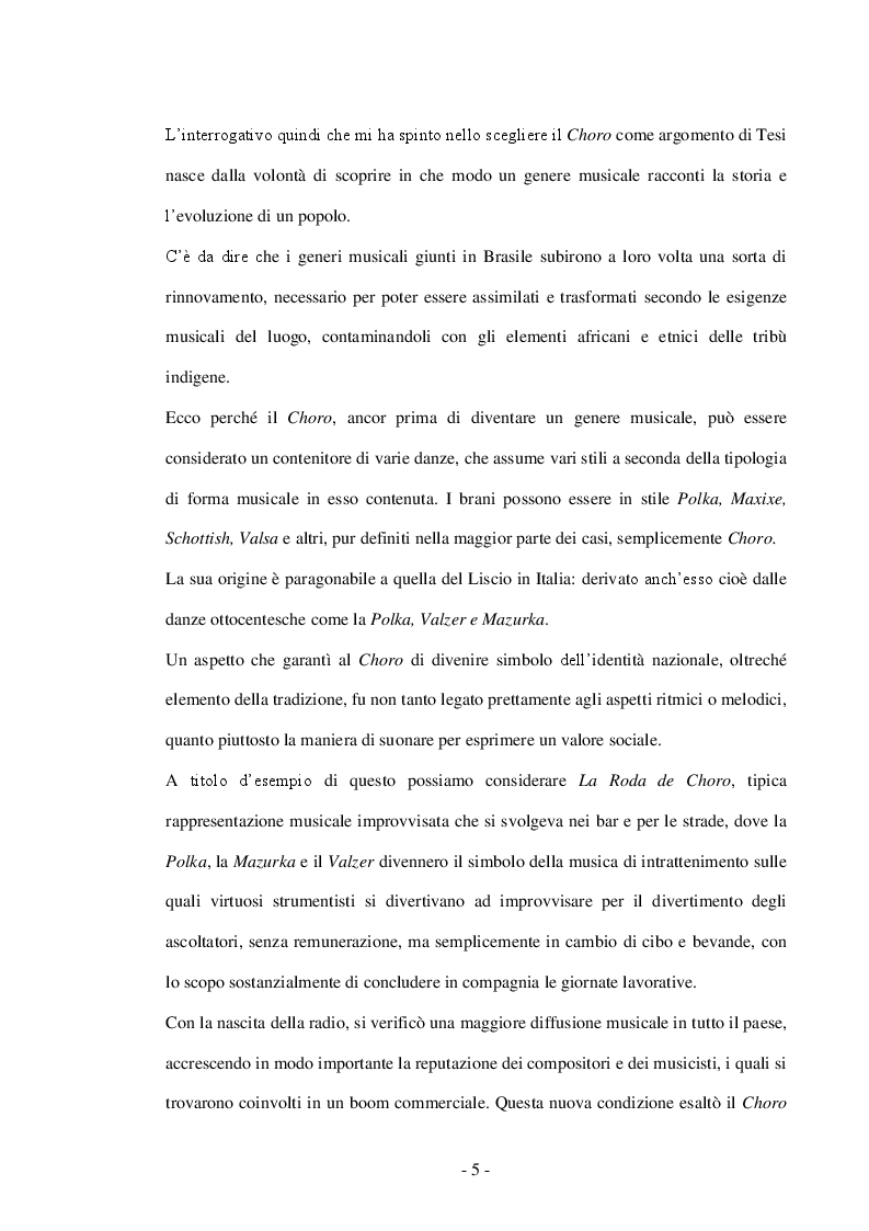 Anteprima della tesi: Choro: La storia di un popolo attraverso la sua musica, Pagina 3