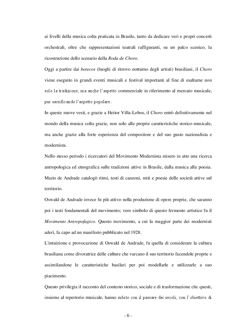 Anteprima della tesi: Choro: La storia di un popolo attraverso la sua musica, Pagina 4
