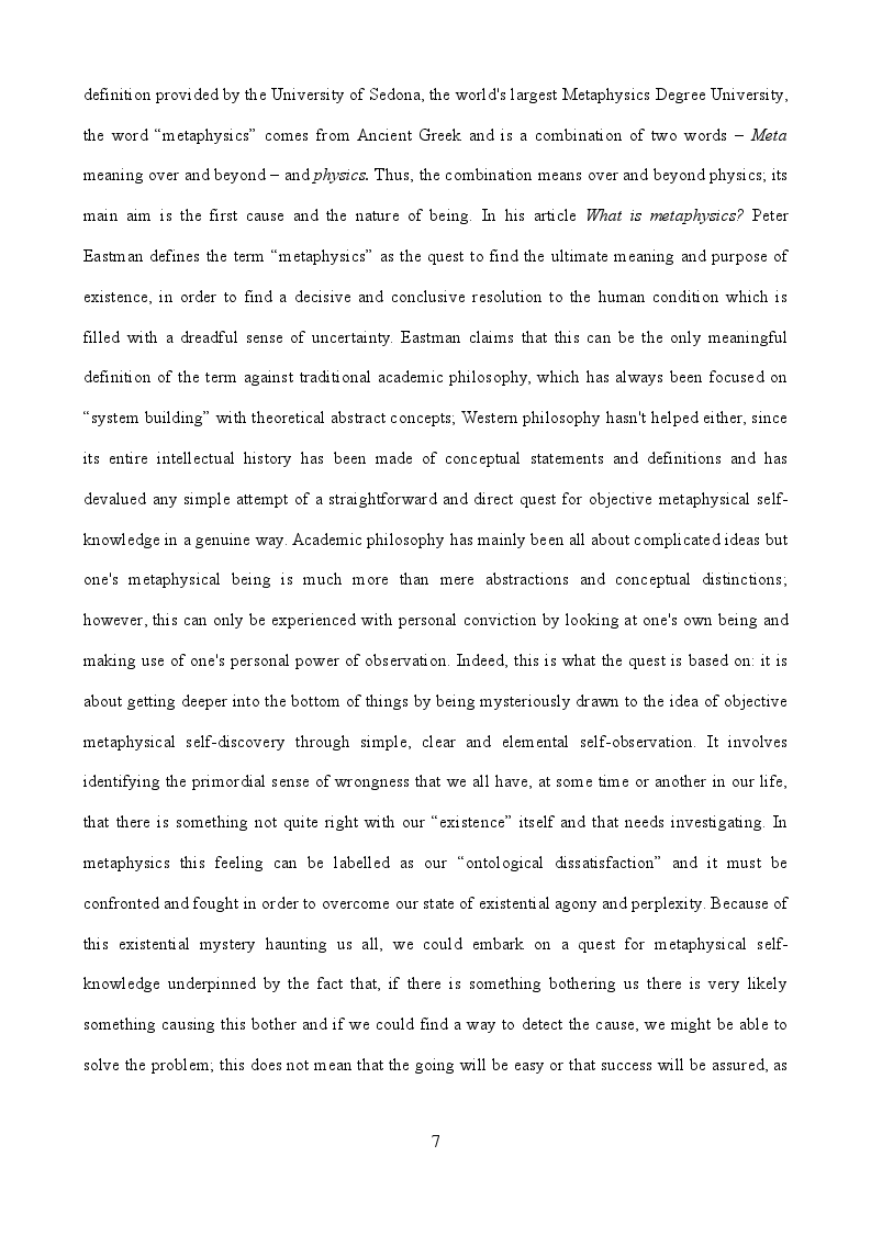 Anteprima della tesi: The Journey as a Metaphysical Quest leading to the Creation of a Multiple Identity, Pagina 8