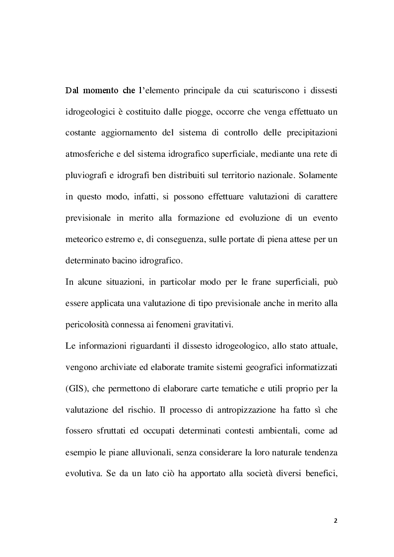 Anteprima della tesi: Rischio idrogeologico e cambiamenti climatici: l'azione antropica sull'ambiente, Pagina 3