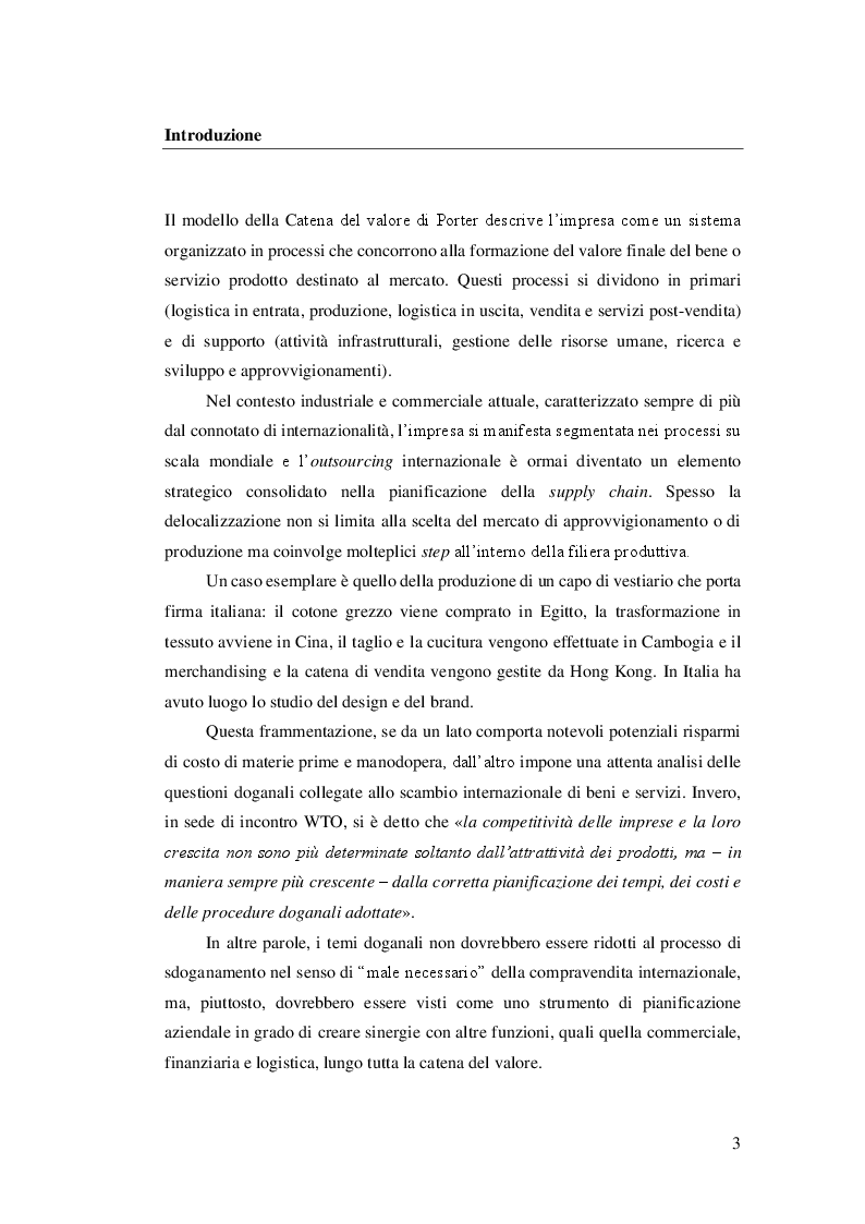 Anteprima della tesi: La pianificazione doganale nell'import-export. Case study: Noberasco S.p.A., Pagina 3