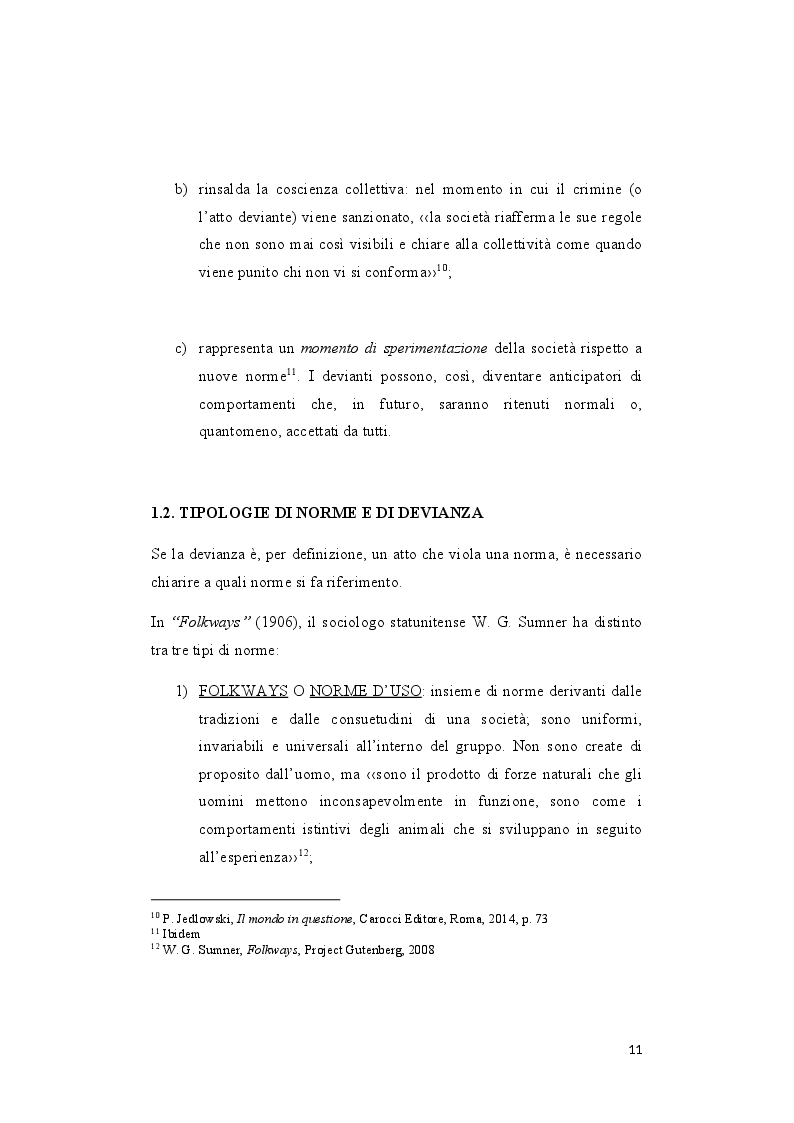 Anteprima della tesi: Da Lombroso alla Criminologia Critica: uno studio sulle teorie sociologiche della devianza, Pagina 3