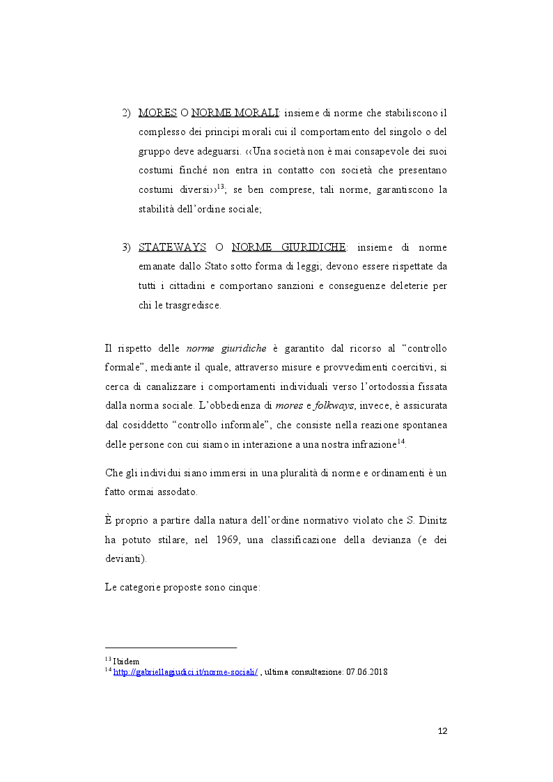 Anteprima della tesi: Da Lombroso alla Criminologia Critica: uno studio sulle teorie sociologiche della devianza, Pagina 4