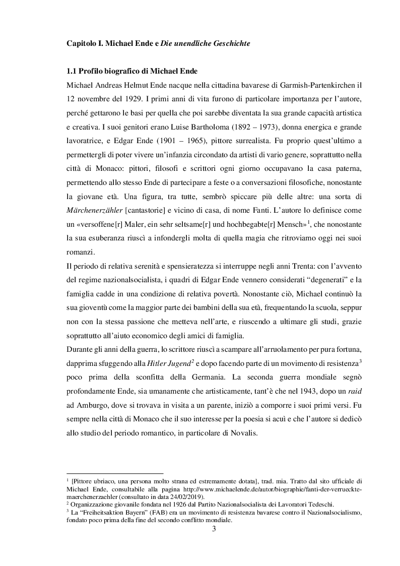 Anteprima della tesi: Fra Bildungsroman e Märchenroman: Die unendliche Geschichte di Michael Ende, Pagina 3