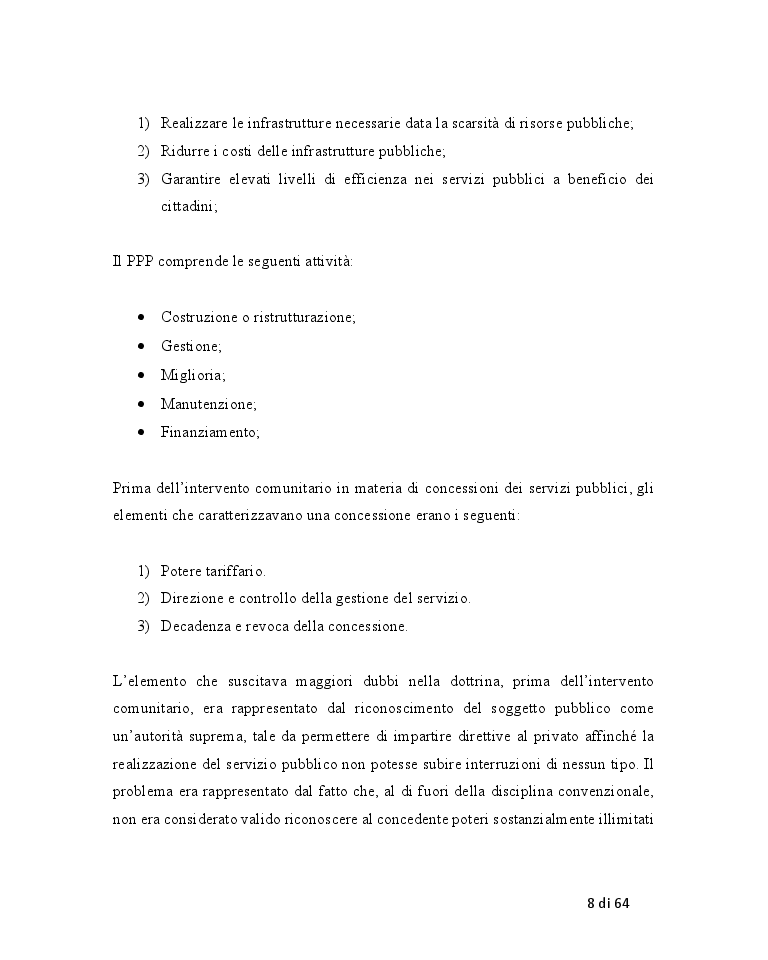 Anteprima della tesi: Il Trattamento contabile delle Concessioni e degli Accordi dei Servizi in Concessione nelle società quotate, Pagina 5