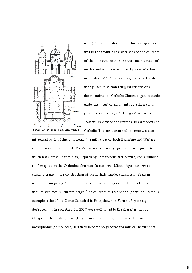 Anteprima della tesi: Acoustic analysis and experimental characterization of a confined environment: S. Chiara church theatre in Rome, Pagina 8