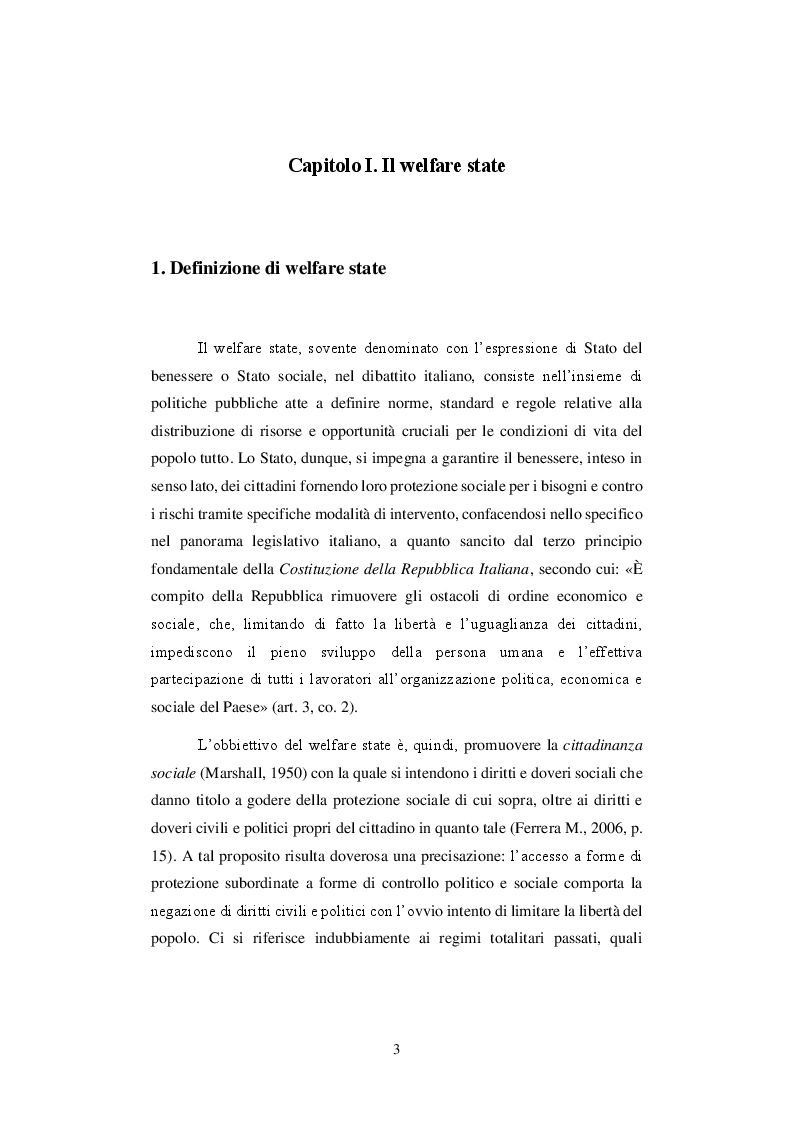 Anteprima della tesi: Il welfare state e il welfare aziendale in Italia: criticità e prospettive, Pagina 4