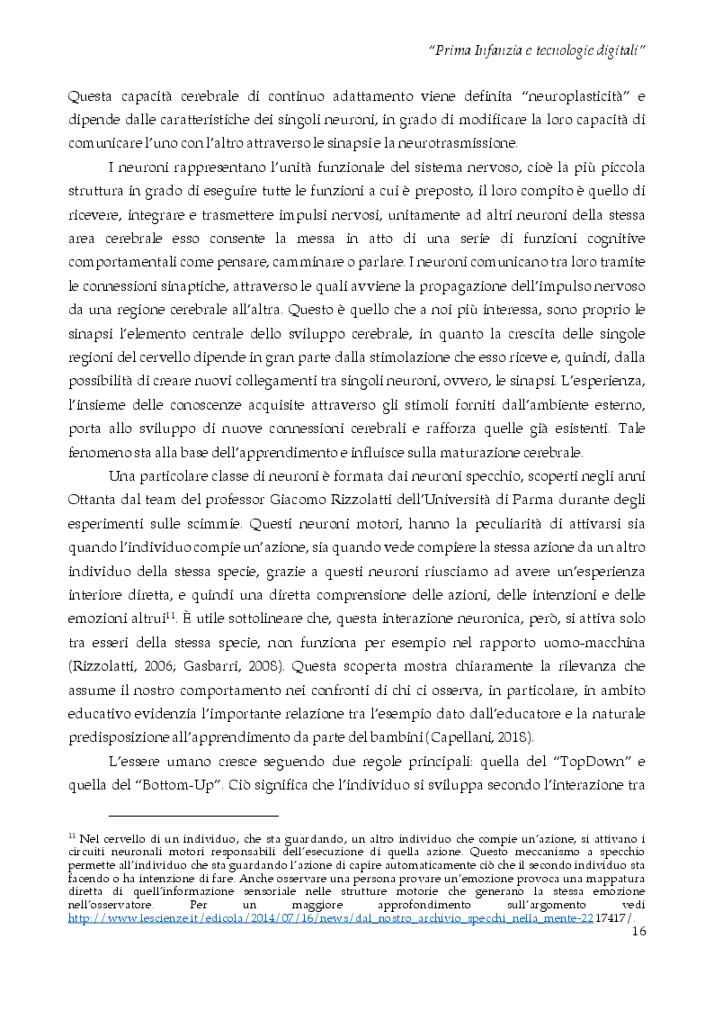 Estratto dalla tesi: Prima infanzia e tecnologie digitali - Considerazioni sul ruolo dell'adulto nel rapporto tra bambini e tecnologie