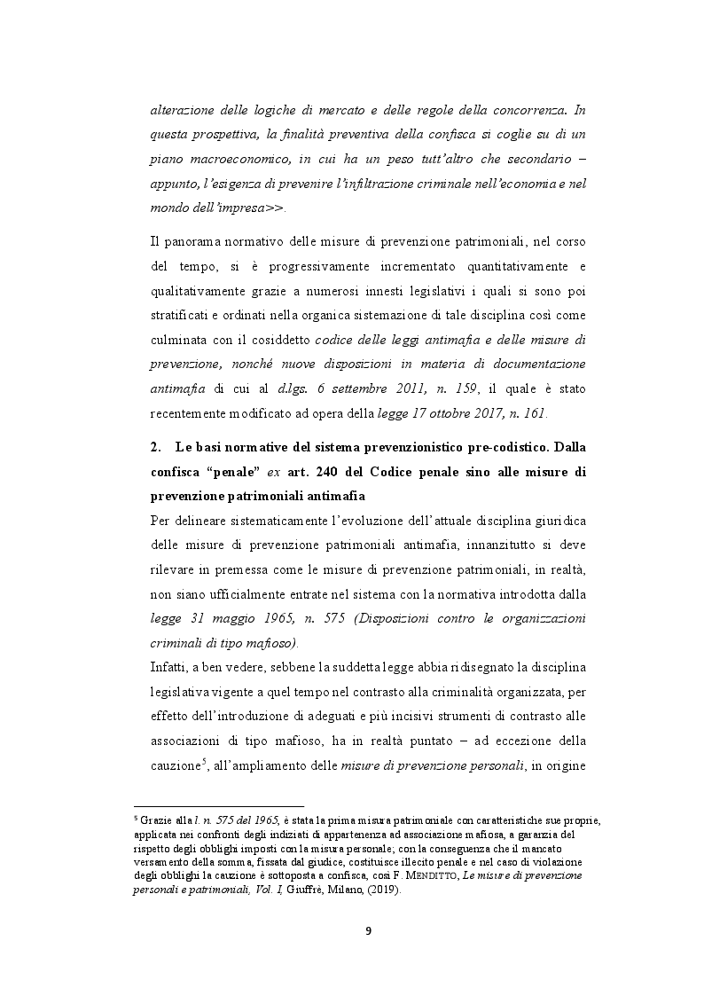Anteprima della tesi: La gestione dei beni confiscati alla criminalità organizzata, Pagina 7