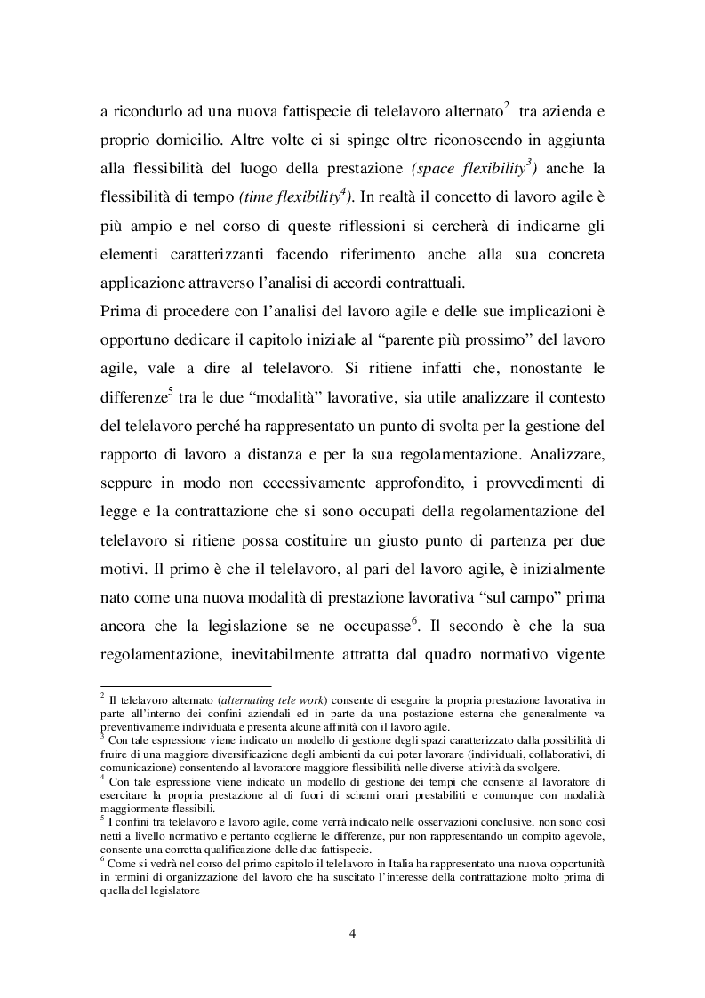 Anteprima della tesi: Nuove modalità di lavoro: dal telelavoro al lavoro agile, Pagina 3