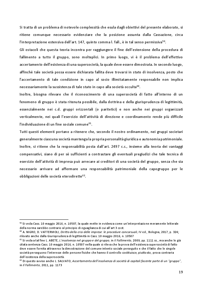 Anteprima della tesi: Gruppi societari e crisi d'impresa: profili penali, Pagina 10