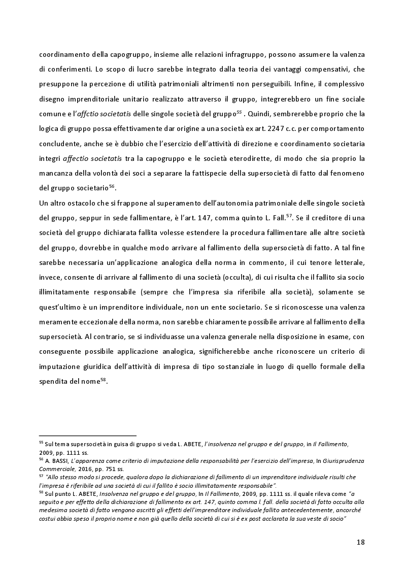 Anteprima della tesi: Gruppi societari e crisi d'impresa: profili penali, Pagina 9
