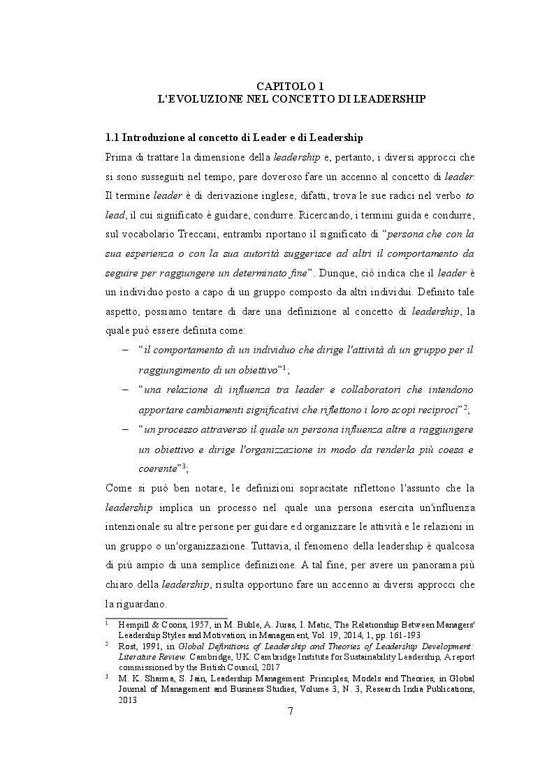 Anteprima della tesi: Leadership Etica e Performance Organizzative, Pagina 5