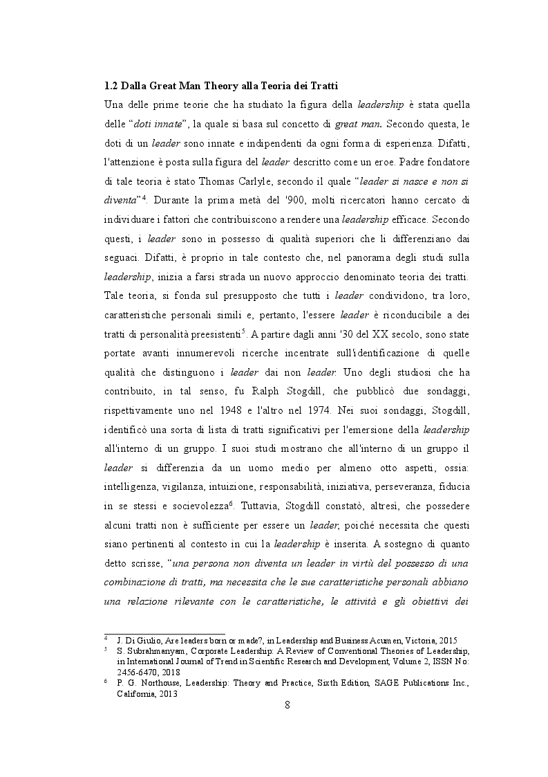 Anteprima della tesi: Leadership Etica e Performance Organizzative, Pagina 6