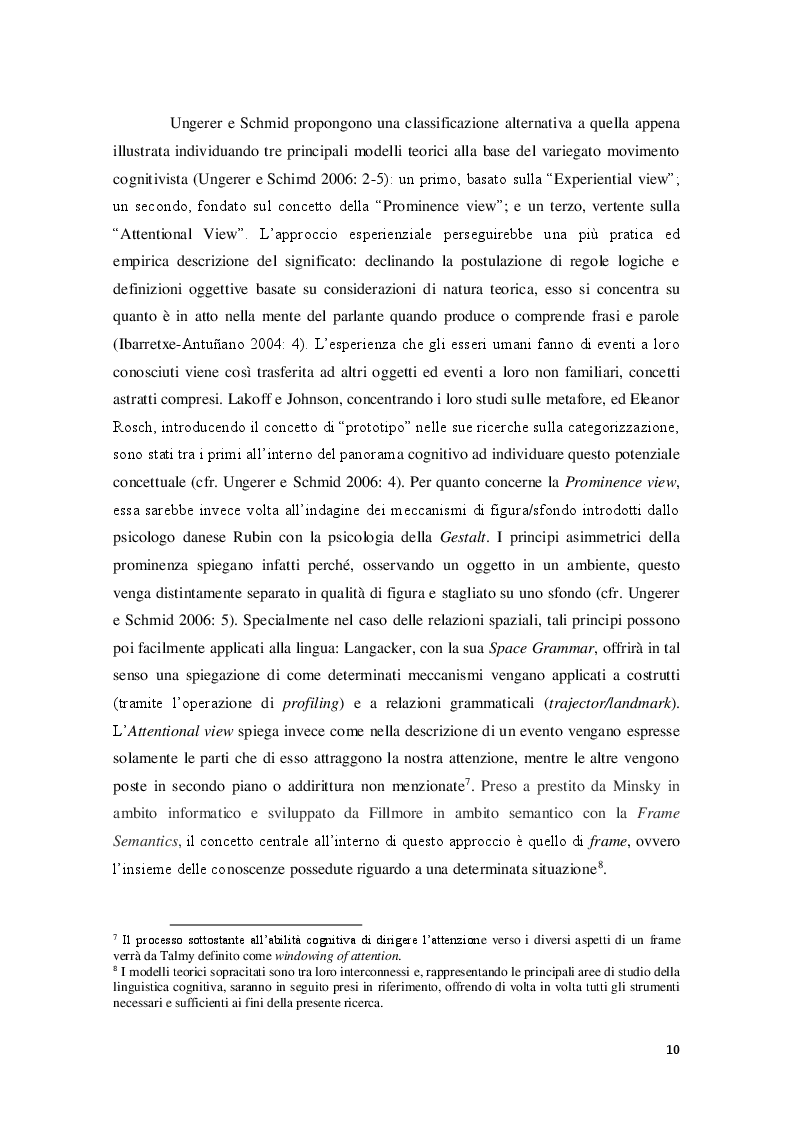Anteprima della tesi: L'acqua e i liquidi nei sistemi metaforici: un'analisi in prospettiva cognitivista, Pagina 5
