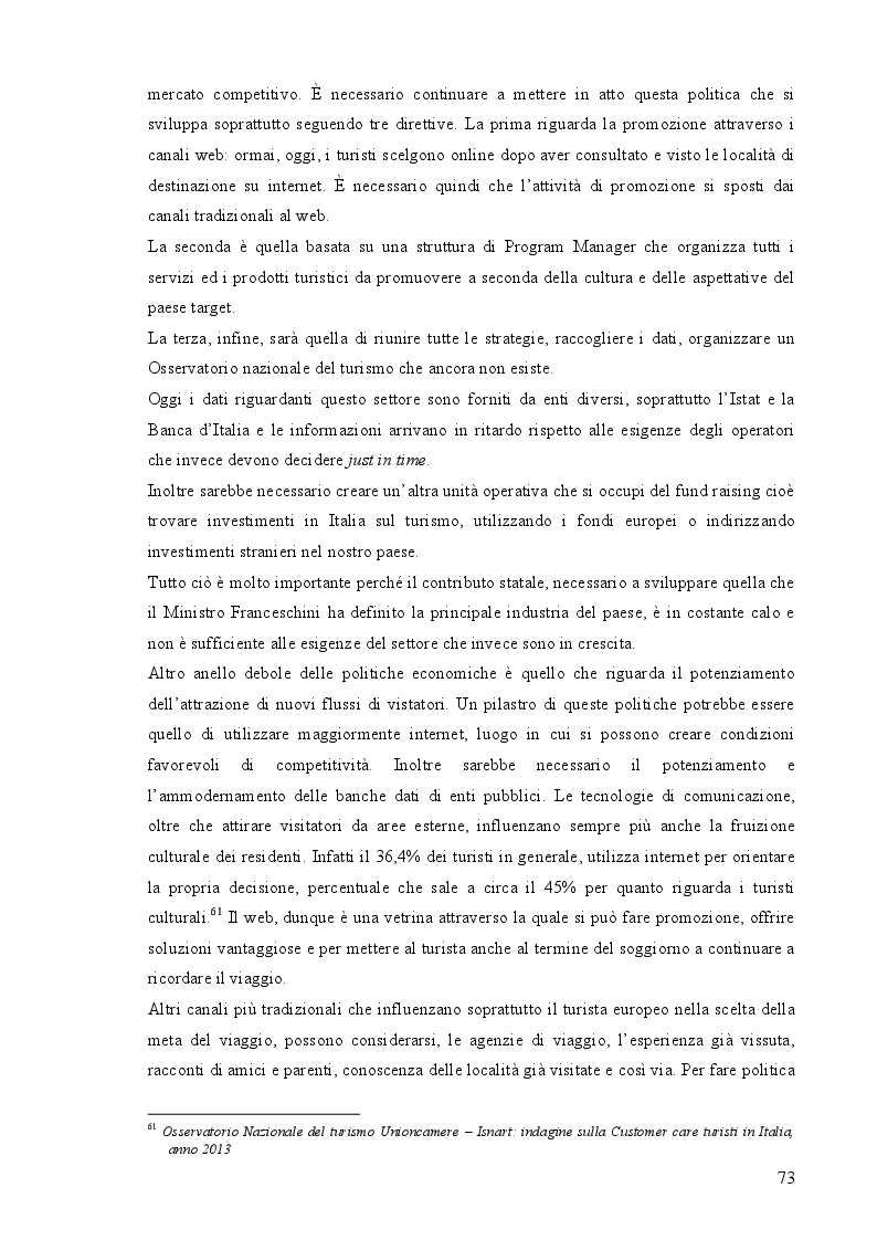 Anteprima della tesi: Turismo culturale e crescita economica: un’analisi sui rendimenti e i livelli di attivazione dei beni culturali in Sicilia, Pagina 7
