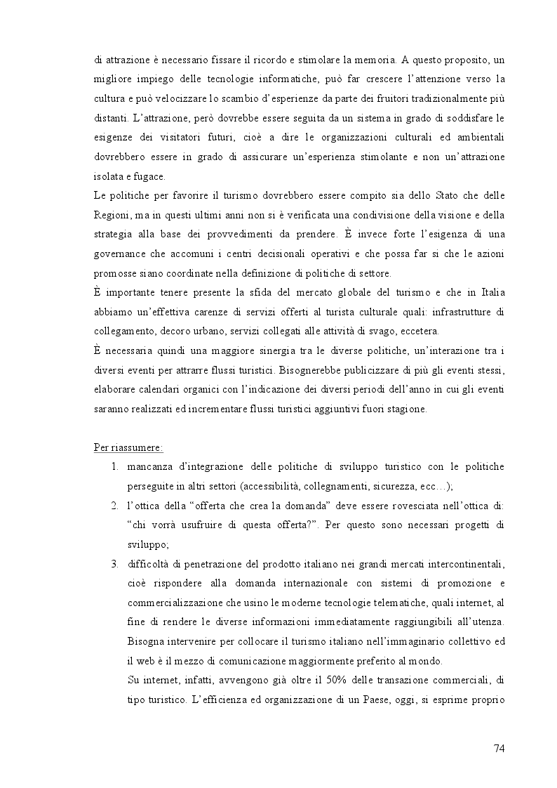 Anteprima della tesi: Turismo culturale e crescita economica: un’analisi sui rendimenti e i livelli di attivazione dei beni culturali in Sicilia, Pagina 8