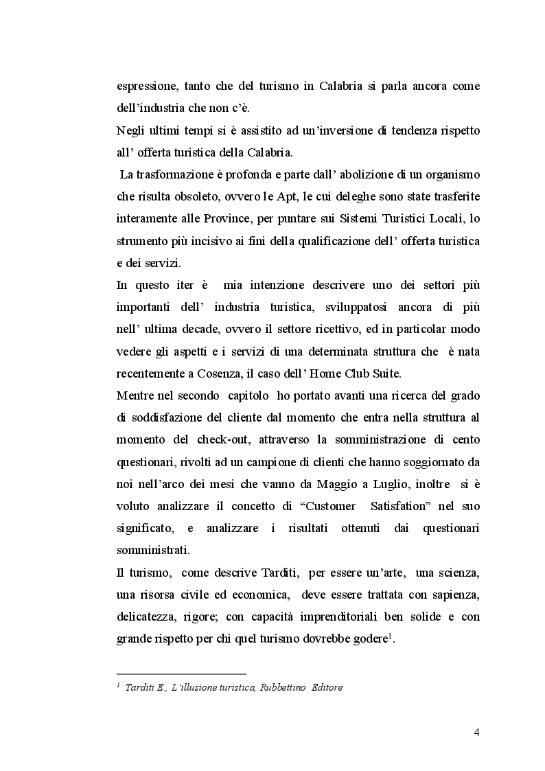 Anteprima della tesi: Una struttura ricettiva mista: il caso dell'Home Club Suite Hotel, Pagina 3