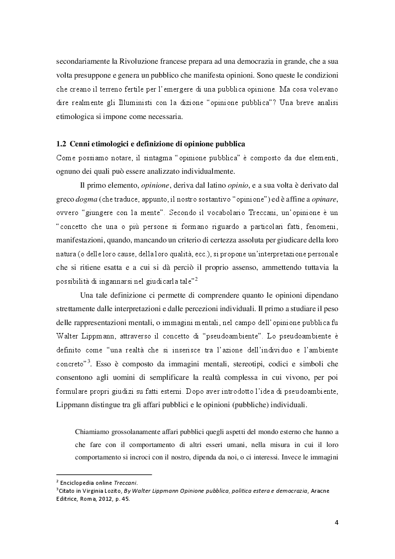 Anteprima della tesi: Opinione Pubblica e Politica Estera: un'analisi dell'orientamento della popolazione albanese in merito all'ingresso nell'Unione Europea, Pagina 5