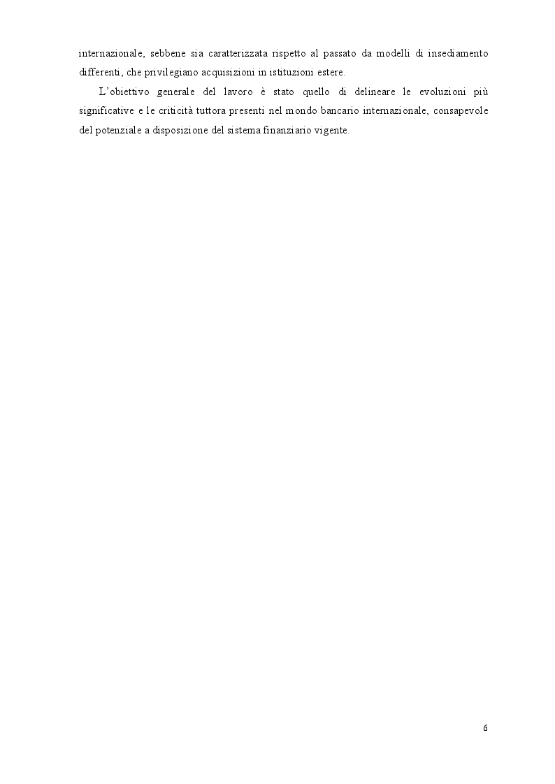 Anteprima della tesi: Il processo di internazionalizzazione degli istituti bancari, Pagina 4