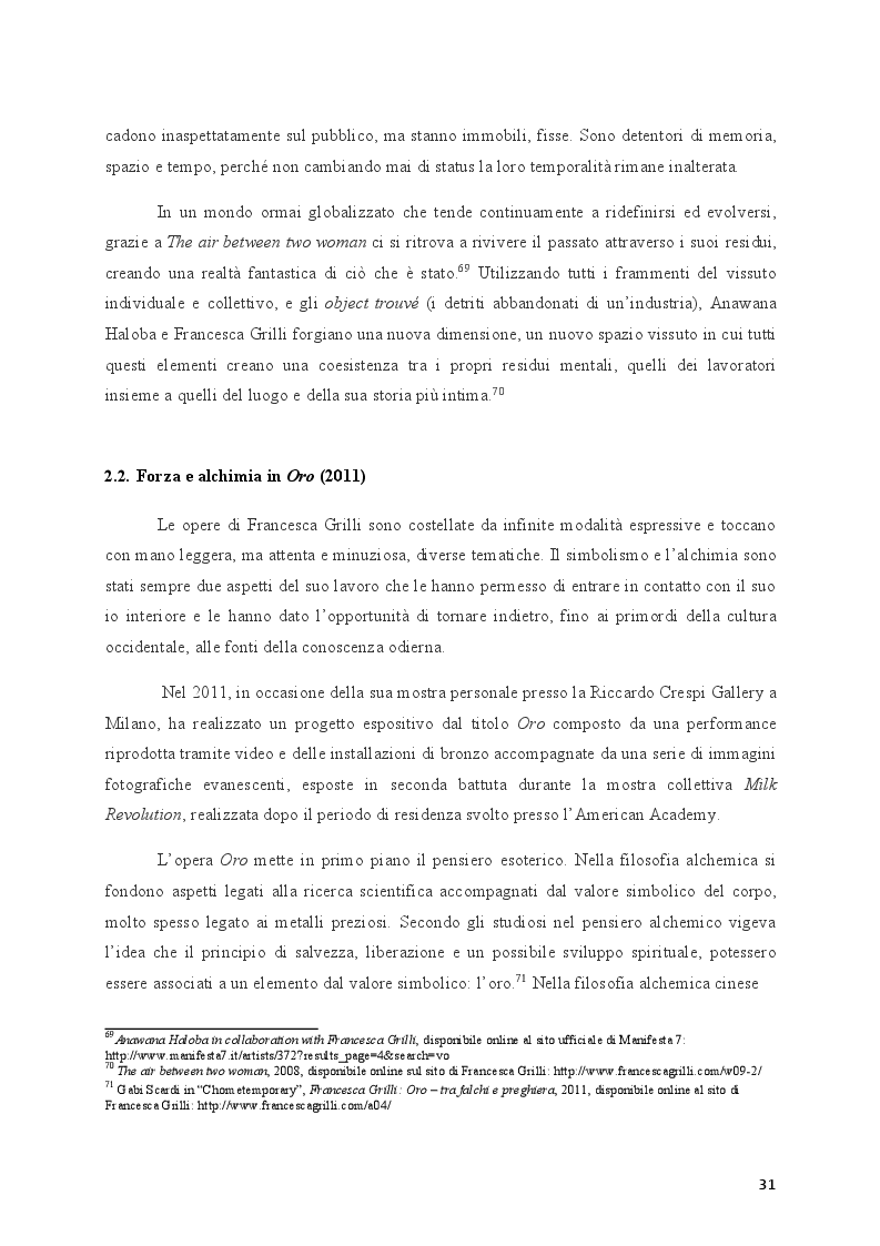 Anteprima della tesi: Corpo e performatività agli inizi del XXI secolo: Francesca Grilli tra limite e resistenza, Pagina 6